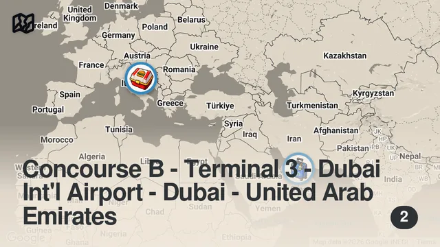 Map of INSIDE the World's MOST EXPENSIVE Flight | Emirates FIRST CLASS SUITE FLIGHT REVIEW!
