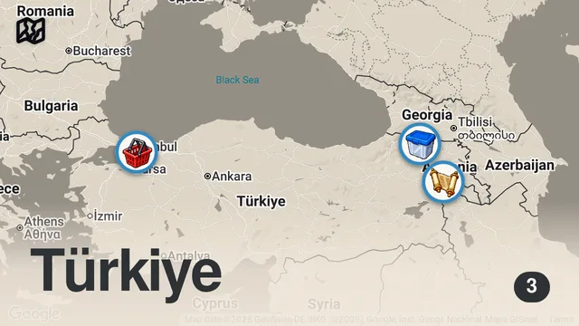 Map of ARDAHAN’DA DONMUŞ ÇILDIR GÖLÜNDE BALIK EKMEK!!! @MeatyCheesy