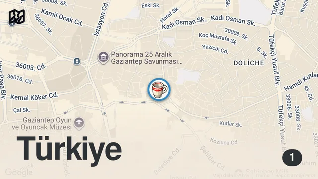 Map of 8 SAAT İÇİNDE ACIKIRSAN 2. TOST BEDAVA!!! | TOSTÇU EROL