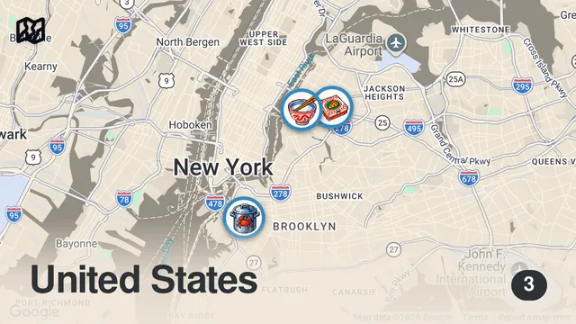 Map of New York’s Best Street Food 2026