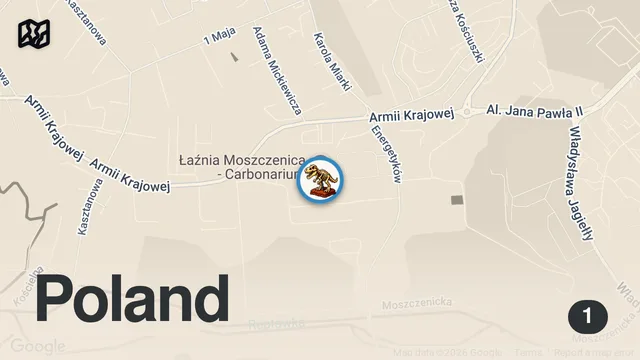 Map of Carbonarium w dawnej Łaźni Moszczenica | Jastrzębie-Zdrój #śląsk   #śląskie  #poznajekraje #polska