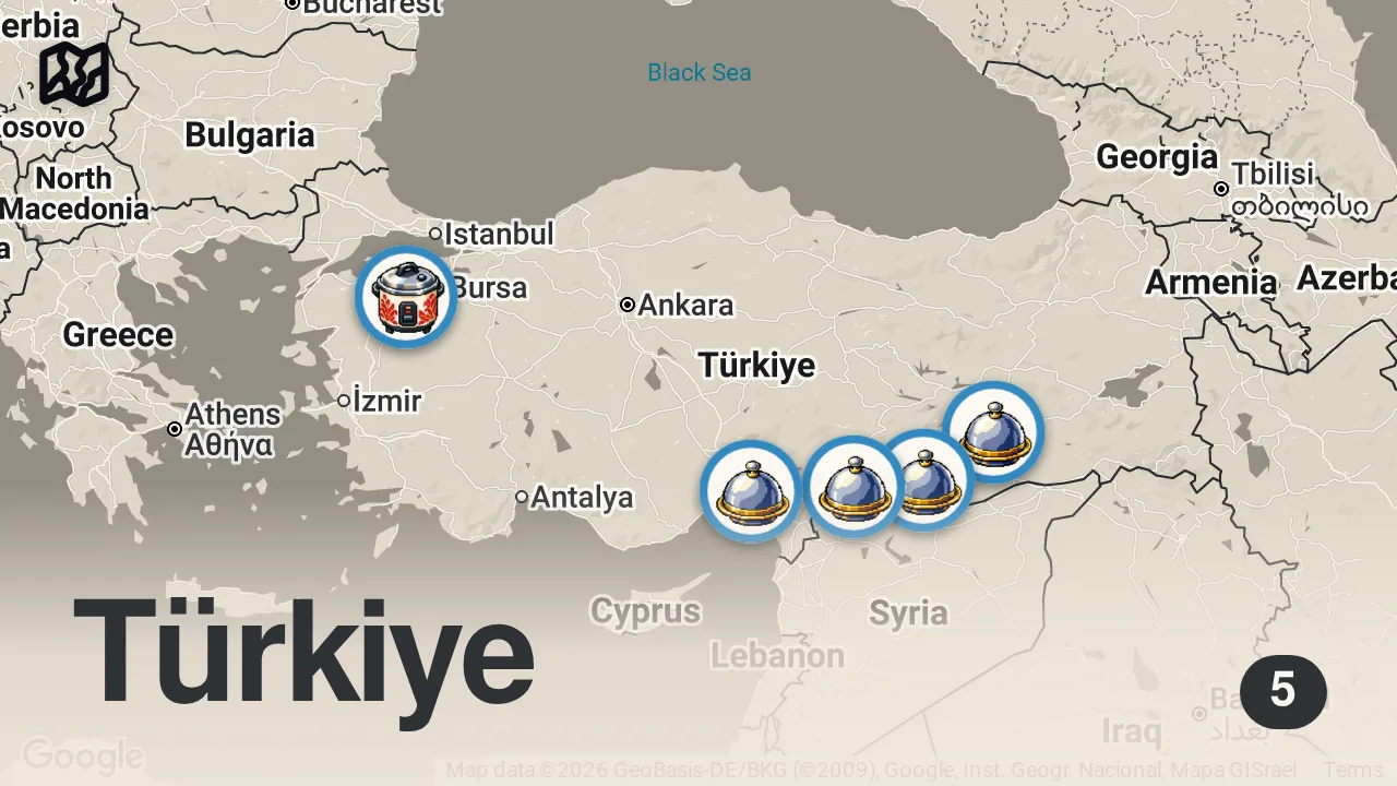 Map of 5 spots from EN SEVDİĞİMİZ CİĞERCİLER - TOP 5️⃣ - Ayaküstü Lezzetler