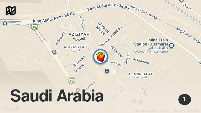 Map of First Time Trying Al-Baik (Saudi Arabia's Best Fast Food Restaurant) 🇸🇦