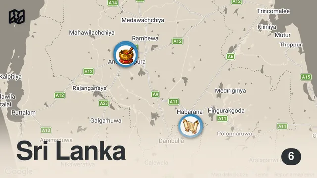 Map of Sigiriya | Sri Lanka's Abandoned Lion Rock Fortress