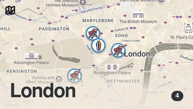 Map of I Hosted a £1,000 Luxury Food Party