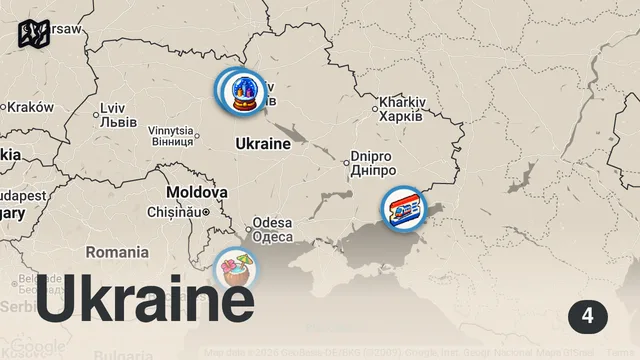 Map of Unseen Images From The Deadliest Battlefields Of Ukraine