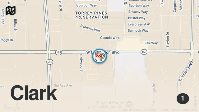Map of First time trying Hawaiin Food at Grinds to the Max in Vegas