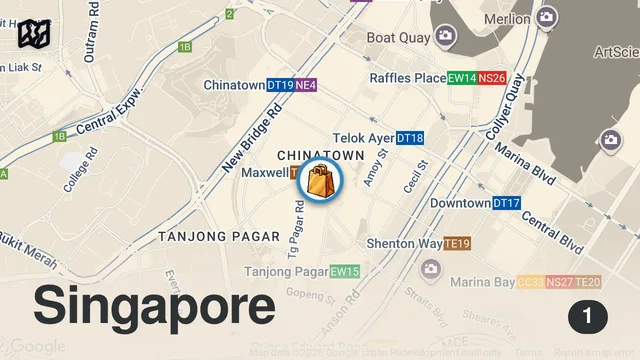 Map of Chicken Over Rice and Fashion Shoots in Singapore | Anthony Bourdain: No Reservations|Travel Channel