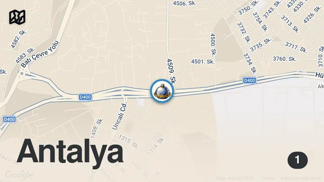Map of Antalya’da Tavuk Döner Fiyatına Hamsi Tava! | 61 Hamsi