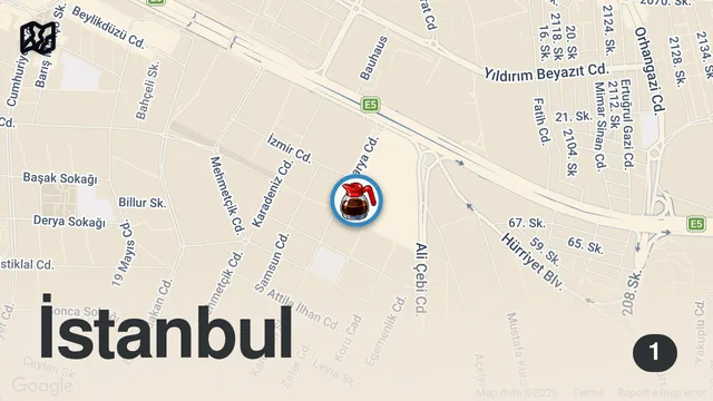 Map of DÜNYANIN EN İYİ LAHMACUNU BENDE | ESTO LAHMACUN