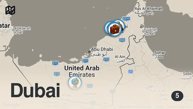 Map of السفر للإمارات 2026: الدليل الكامل من أول خطوة لحد ما تلاقي شغل