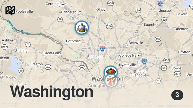 Map of I Surprised Empty Restaurants with 100 Friends