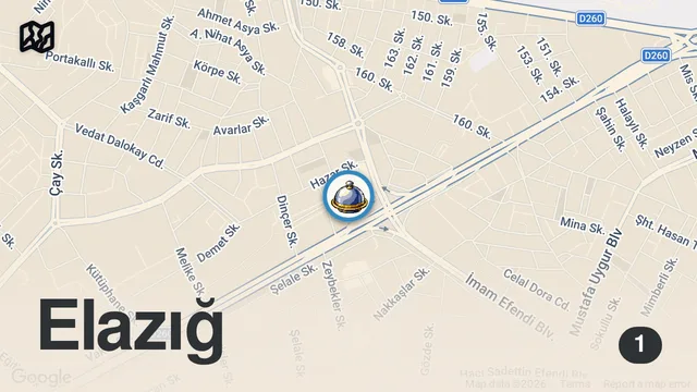 Map of ELAZIĞ GECE LEZZETLERİ 😊