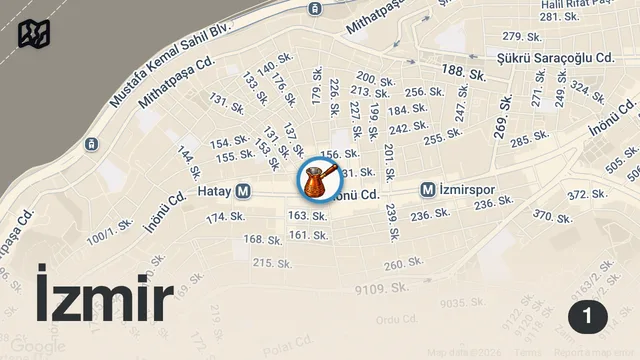 Map of İzmir’de iyi bir esnaf lokantası | Ege Lokantası’nin destekleriyle | Hatay