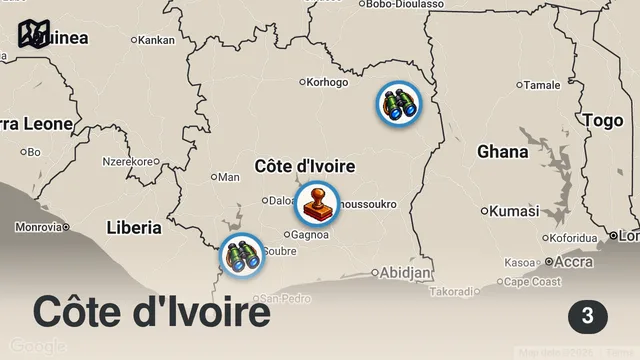 Map of This Is How They Treated Me In My First Day In Abidjan, Ivory Coast 🇨🇮 (Grand Marché De Treichville)