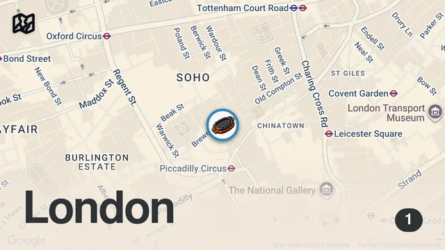 Map of Trying London's Biggest Sunday Roast! 🥩