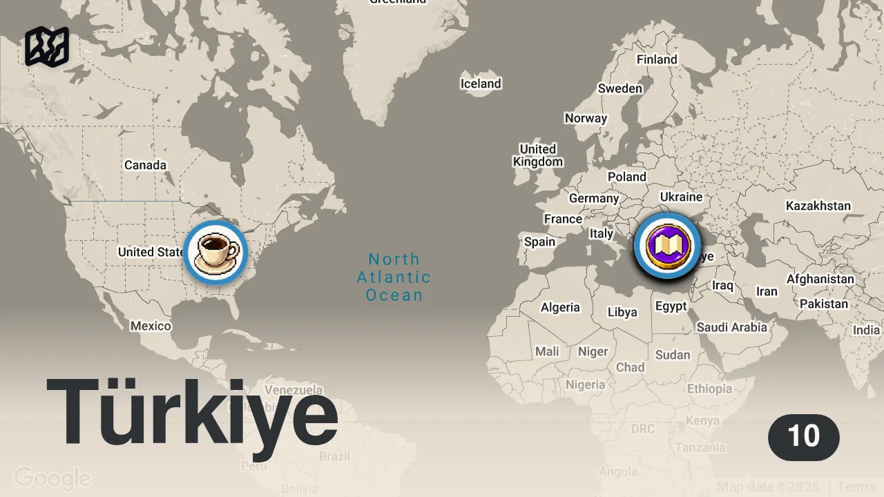 Map of 10 spots from Istanbul: Die zwei Welten einer Stadt