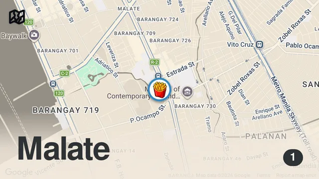 Map of Manila McDonald's Food Frenzy - Is Filipino McDonald's Better Than Home?