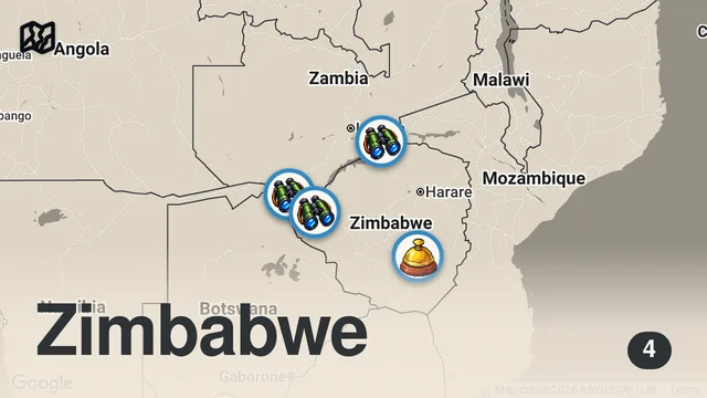 Map of This Will Change Your Perspective Of Africa - The First Impressions Of Zimbabwe 🇿🇼 (Victoria Falls)