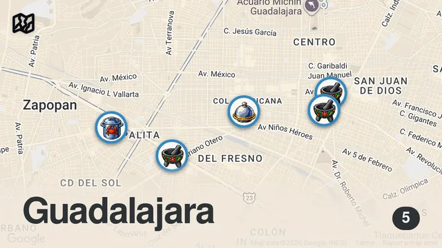 Map of 48 Hours Eating Guadalajara's Most INSANE Food!