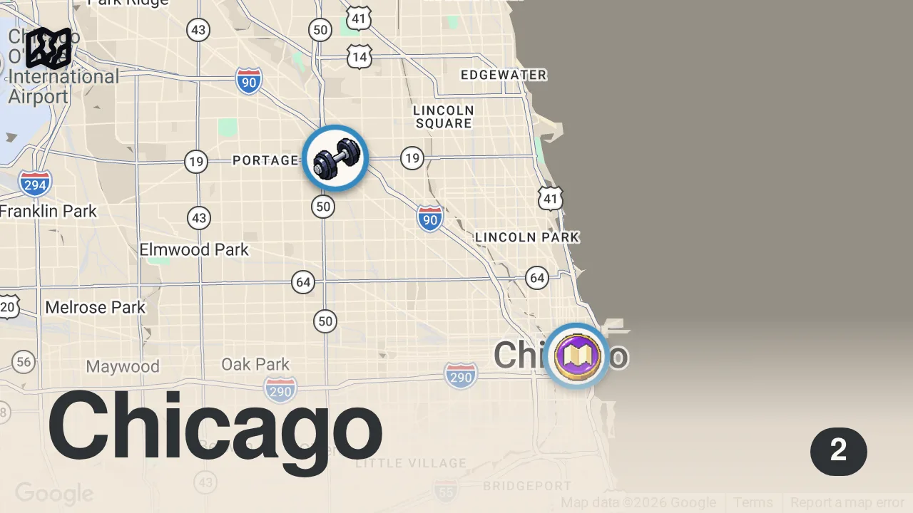 Map of 2 spots from I didn't eat for an entire week - Here's what happened to my body...