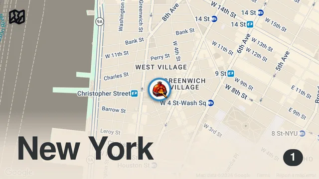 Map of First time trying L’industrie!🍕 #nyceats #pizza #westvillage #nycfood