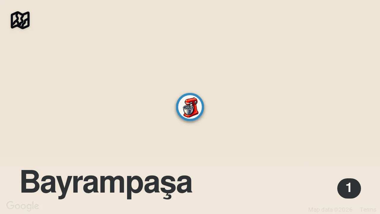 Map of 1 spot from Hamur arasına hamur; Arnavut mutfağından nefis bir lezzet: Simit Poğaça 😋