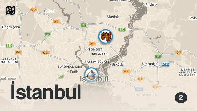 Map of Eminönü'nde kavurmanın tek adresi | Tek ürün, mükemmel bir lezzet!