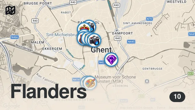 Map of Top Things to Do in Ghent Belgium | Ultimate Ghent Travel Guide 2026