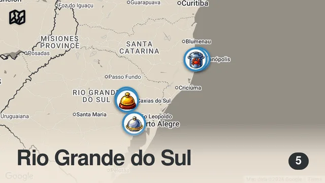Map of I Went to Florianopolis, Brazil for the Food!! 🇧🇷
