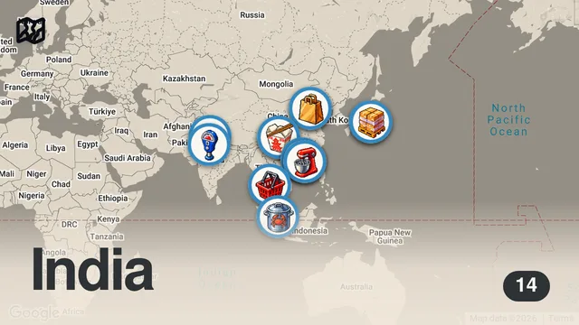 Map of Eating Around Asia | Bizarre Foods with Andrew Zimmern | Travel Channel