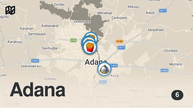Map of 3 SAATTE 6000 TL SERİSİ ADANA!!!