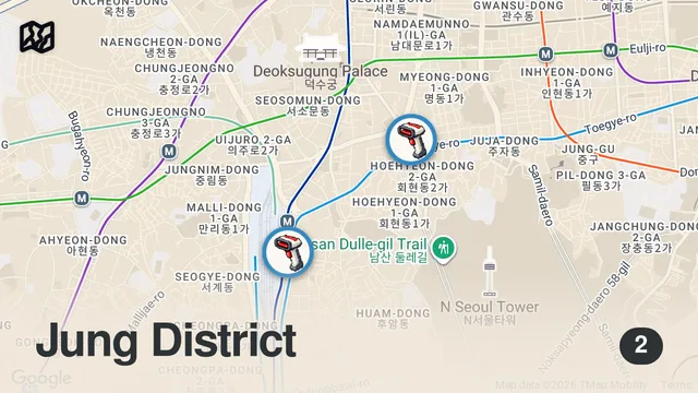 Map of Seul'de Ulaşım Bu Kadar Kolay! 🇰🇷 Full Video Linkte — Seul Part 1!