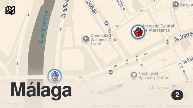 Map of Probando Comida CALLEJERA en España 🇪🇸
