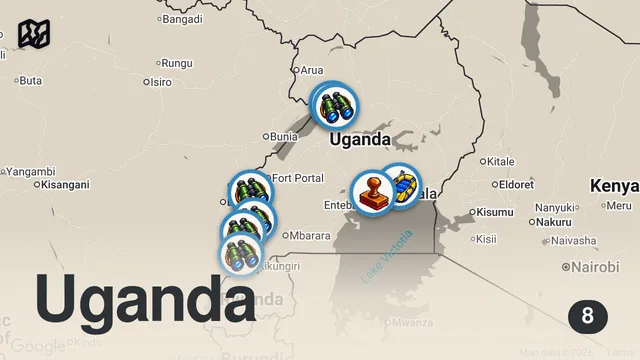 Map of I Found The Switzerland Of Africa - You Would Have Never Imagined Uganda Like This 🇺🇬