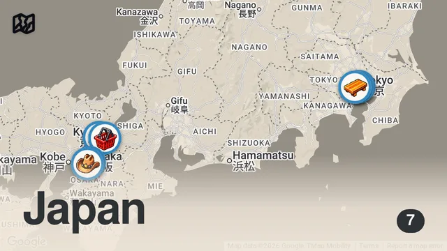 Map of The Greatest Trip of My Life: My Complete Japan Adventure!