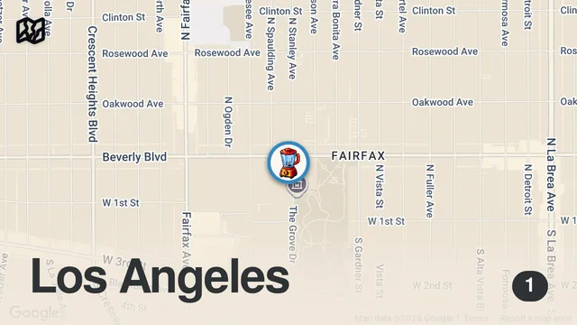 Map of I Ate ONLY Erewhon Food for a Day!
