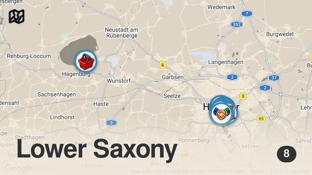 Map of We tried Traditional German Food in HANOVER, GERMANY 🇩🇪