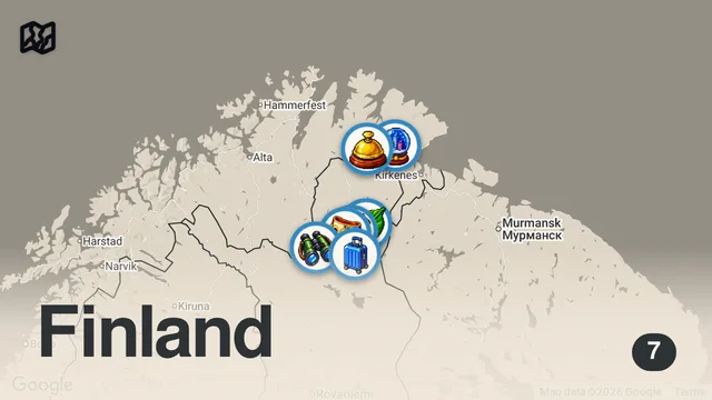 Map of Arctic Adventures in Lapland, Finland!!!