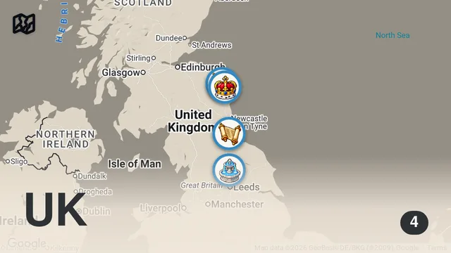 Map of The Viking Invasion of England | Northern ENGLAND TRAVEL VLOG Ep.2