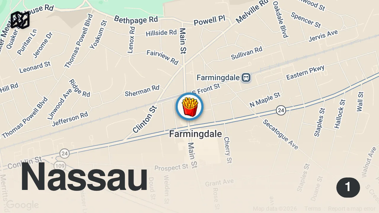 Map of 1 spot from Best Wings Long Island🤯🔥 #theypaidmeinpumpkin