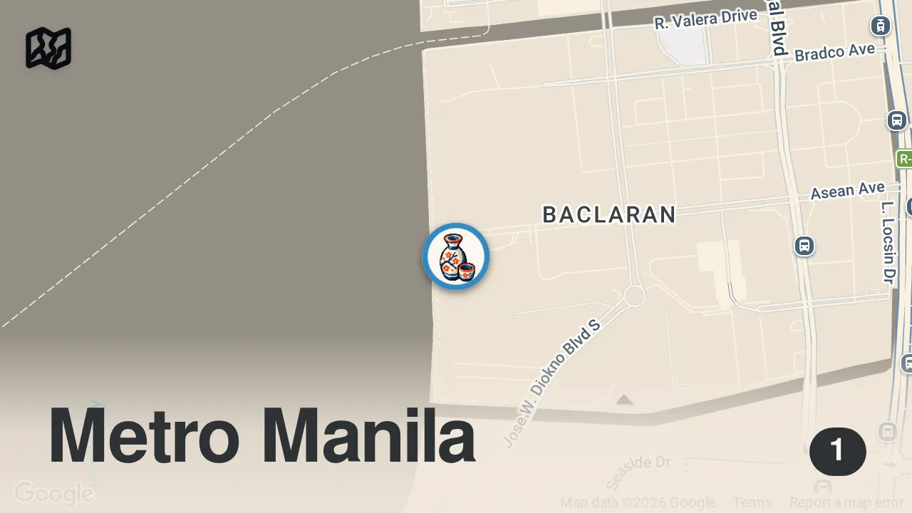 Map of 1 spot from INSIDE the MOST EXPENSIVE All You Can Eat JAPANESE STEAK & SEAFOOD Buffet in the Philippines!