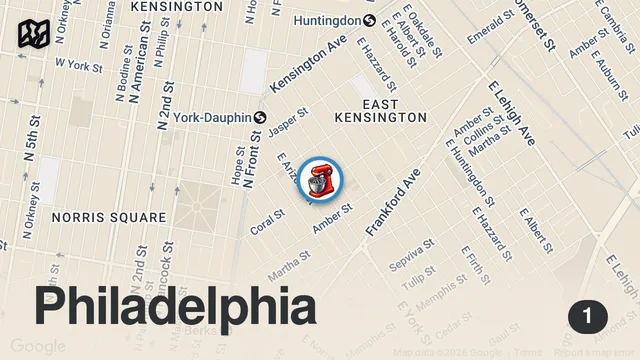 Map of Excellent hot chocolate in Philly!
