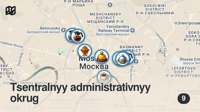 Map of Moscow's Top 10 Cafés  A Coffee Lover's