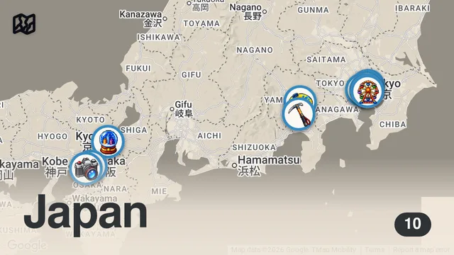 Map of Japan Travel Planning Made Easy: 10-Day Itinerary for First-Timers