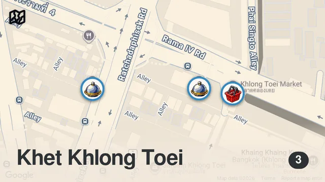 Map of Thai Street Food 🇹🇭 I Went To BANGKOK Craziest Market