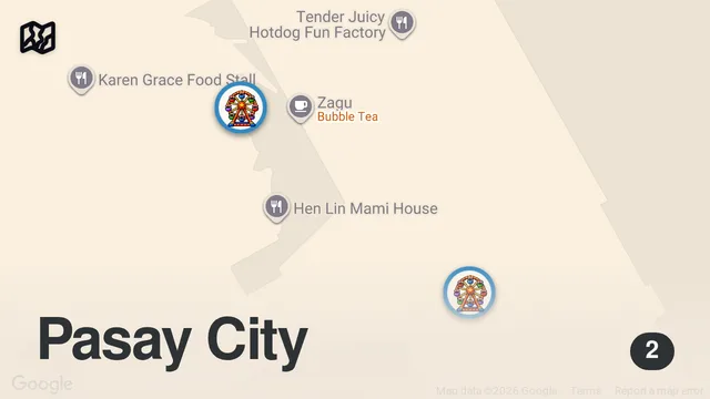 Map of I Survived $16 Theme Park In Manila, Philippines 🇵🇭