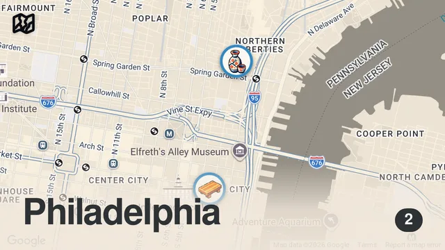Map of Live 300lb Tuna Cutting Show