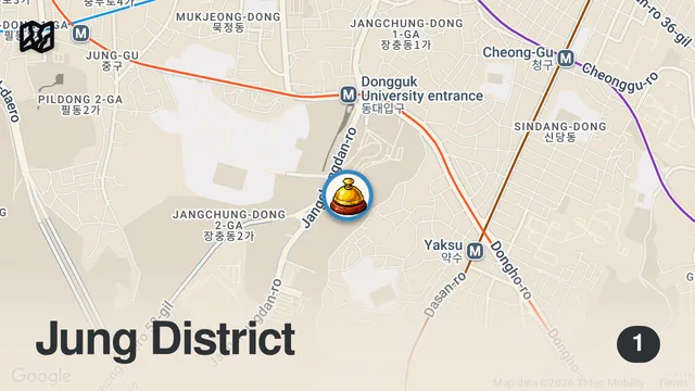 Map of #1 BEST All You Can Eat KOREAN BREAKFAST BUFFET in Seoul South Korea
