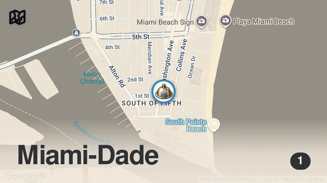 Map of 1 MICHELIN STAR | Stubborn Seed, Miami